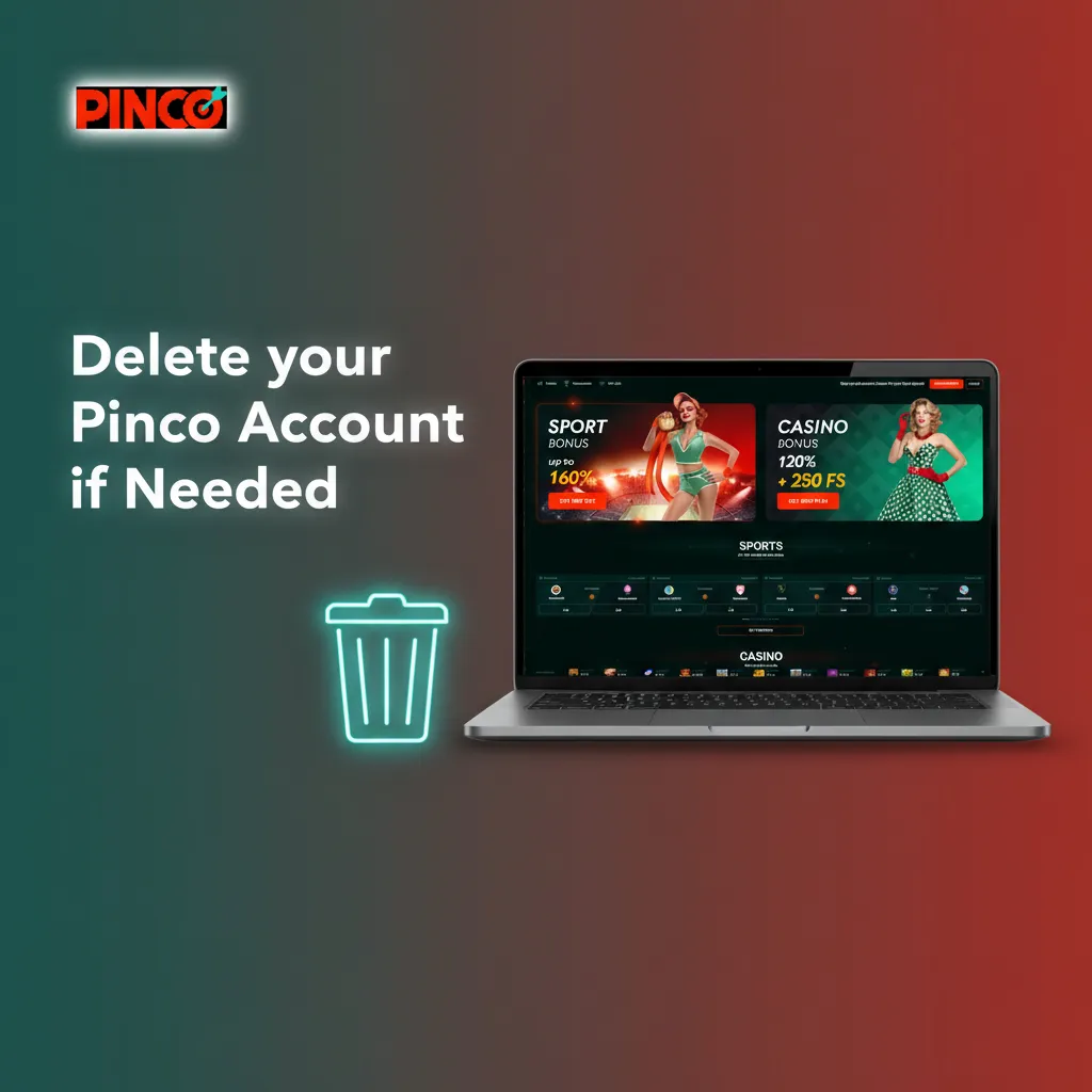 Delete your Pinco account: contact support, verify identity, choose self-exclusion or deletion, email confirm; withdraw funds.