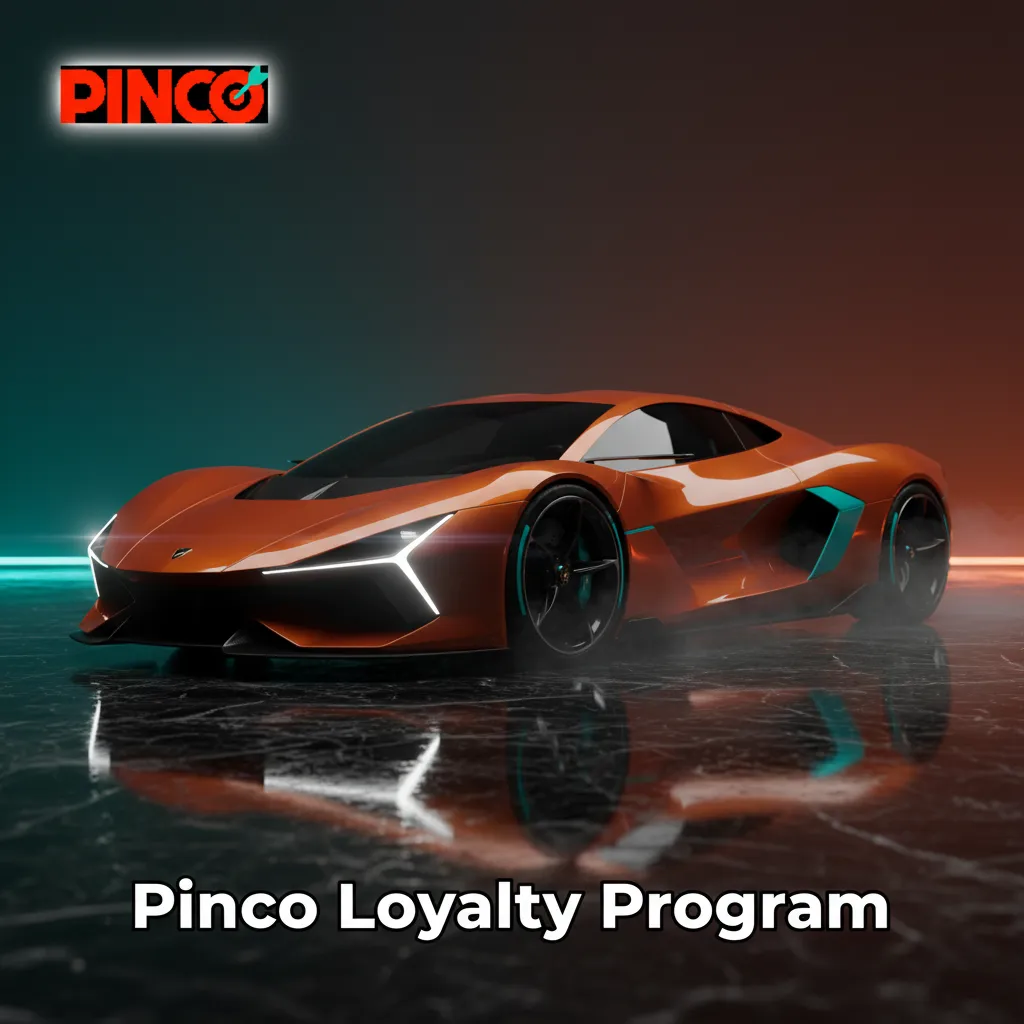 Pinco loyalty program chart: Bronze–Diamond VIP tiers, earn points from wagers, redeem for bonus cash.