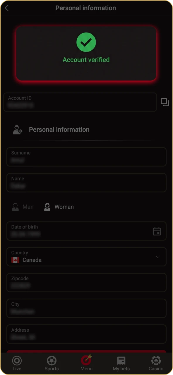 Wait for a confirmation notification from Pinco.