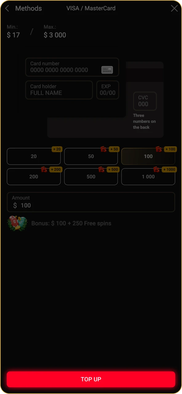 Submit the payment to receive the Pinco bonus.